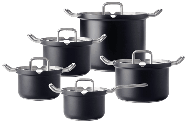BK Q-linair Master Glas Black Pannenset 5-delig