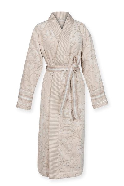 Badjas Jasmin Jacquard Zand