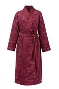 Badjas Jasmin Jacquard Donkerroze